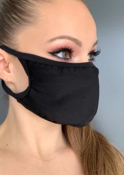 Roma Costume Solid Lycra Face Mask Face Masks