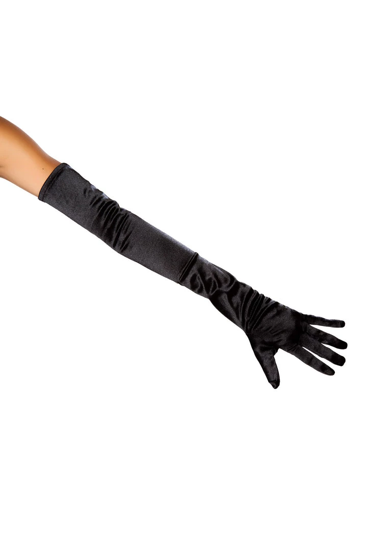 Roma Costume Rave Wear 10104 - Stretch Satin Gloves 1 Roma Costume Rave Wear 10104 - Stretch Satin Gloves