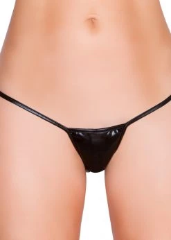 Roma Costume 127LQ - Metallic Low Rise String Back Bottom Rave Wear