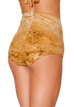 Roma Costume 3586 - 1pc Brown Tie Dye Suede High-Waisted Shorts SALE!