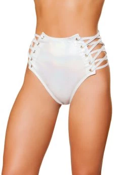 Roma Costume Rave Wear 3604 - 1pc High-Waisted Shorts With Lace-up Detail