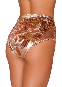 Roma Costume 3617 - 1pc Two-Tone High Waisted Sequin Shorts