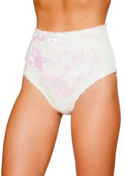 Roma Costume 3617 - 1pc Two-Tone High Waisted Sequin Shorts