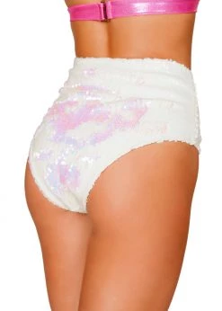 Roma Costume 3617 - 1pc Two-Tone High Waisted Sequin Shorts