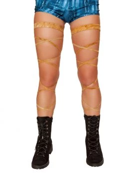 Roma Costume SALE! 3636 - 100" Suede Leg Strap With Attached Garter