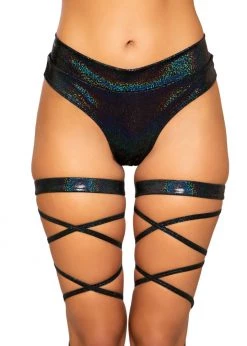 Roma Costume 3737 - Shimmer High Rise Shorts Rave Wear