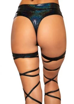 Roma Costume 3737 - Shimmer High Rise Shorts Rave Wear