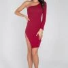 Roma Costume 3950 - Single Shoulder Split Bodycon Dress