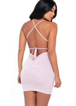 Roma Costume, Inc. 3959 - Glitter Cocktail Dress With Criss-Cross Strap