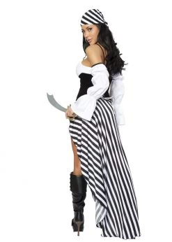 Roma Costume 4244 - 6pc Pirate Lass Halloween