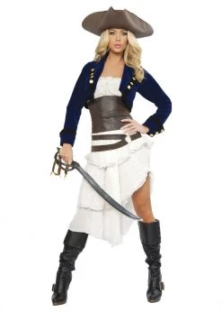 Roma Costume Halloween 4245 - Deluxe 6pc Colonial Pirate