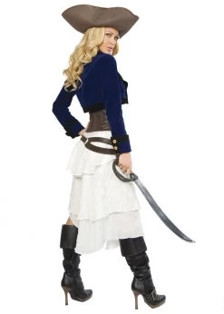 Roma Costume Halloween 4245 - Deluxe 6pc Colonial Pirate