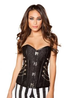 Roma Costume, Inc. 4565 - Elegant Corset With Front Clasp Halloween 5 Roma Costume, Inc. 4565 - Elegant Corset With Front Clasp Halloween