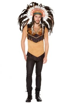 Roma Costume 4797 - 1pc Men’s Native Indian