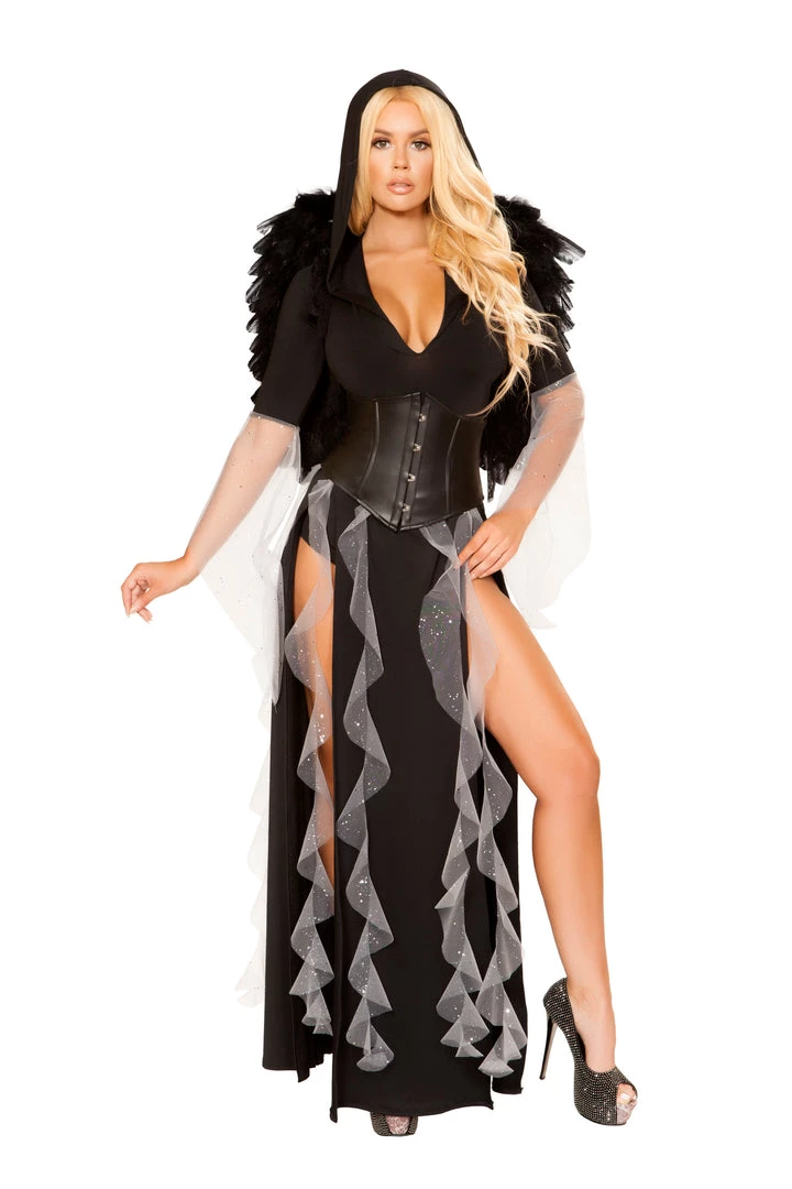 Roma Costume Halloween 4867 - 3pc Midnight Angel 1 Roma Costume Halloween 4867 - 3pc Midnight Angel