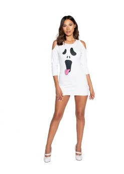 Roma Costume Halloween 4971 - 1pc Silly Ghost Dress