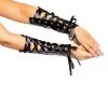 Roma Costume 4975 - Pair Of Lace-up Vinyl Arm Cuffs Halloween