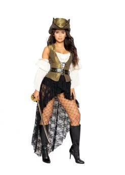 Roma Costume Halloween 4980 - 6pc Pirate Queen Costume