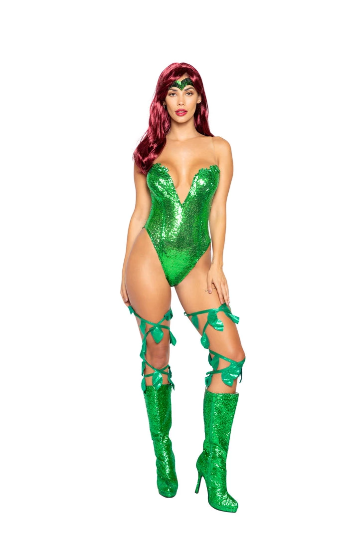 Roma Costume Halloween 4988 - 2pc Poison Ivy 1 Roma Costume Halloween 4988 - 2pc Poison Ivy