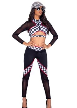Roma Costume Halloween 5021 - 2pc Sexy Race Car Driver