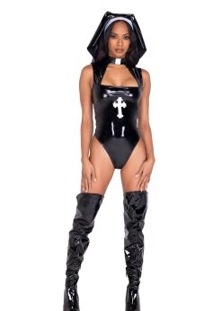 Roma Costume Halloween 5028 - 2pc Misbeheaven Nun Costume