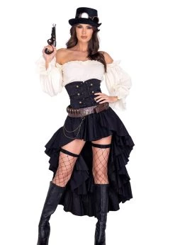 Roma Costume 5034 - 6pc Steampunk Seductress Halloween