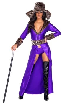 Roma Costume Halloween 5037 - 4pc Made Of Money Pimp