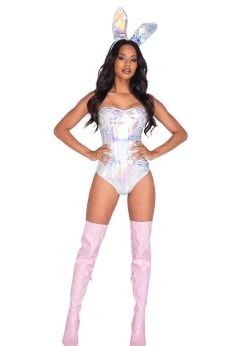 Roma Costume Halloween 5051 - 2pc Holographic Bunny