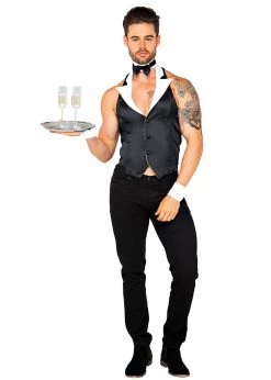 Roma Costume, Inc. Halloween 5123 - 4pc Butler Beefcake