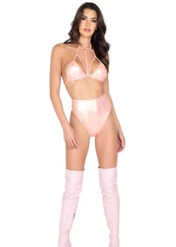 Roma Costume Rave Wear 6002 - Iridescent High Waisted Shorts