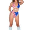 Roma Costume 6038 - American Flag High Waisted Shorts