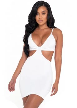 Roma Costume, Inc. Clubwear 6043 - Cutout Sculpted Mini Dress