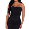 Roma Costume, Inc. 6050 - Tube Ruched Mesh Mini Dress Clubwear