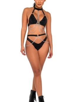 Roma 6123 - High-Waisted Shorts With Cutout Panel