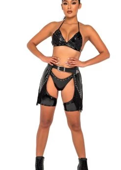 Roma 6127 - Studded Vinyl Bottom Rave Wear