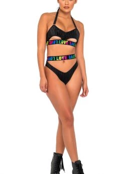 Roma 6146 - Pride Bikini Top With Underboob Cutout