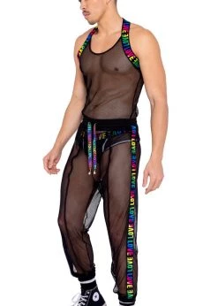 Roma 6149 - Men’s Pride Fishnet Tank Top