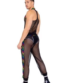 Roma 6150 - Men’s Pride Fishnet Joggers