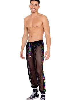 Roma 6150 - Men’s Pride Fishnet Joggers