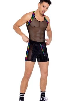 Roma 6149 - Men’s Pride Fishnet Tank Top
