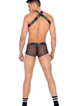 Roma 6156 - Men’s Pride Harness With Suspenders