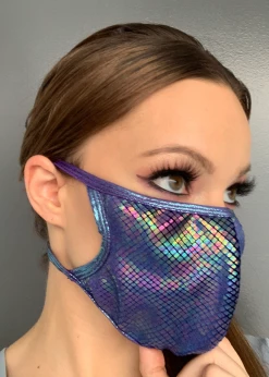 Roma Costume Blue Multi Face Mask