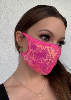 Roma Costume Sequin Face Mask