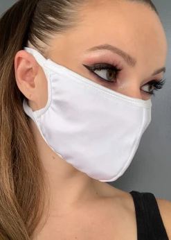 Roma Costume Solid Lycra Face Mask Face Masks