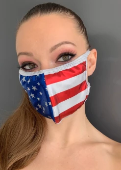Roma Costume Face Masks American Flag Face Mask