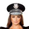 Roma Costume Halloween H4396 Studded Police Hat