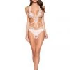Roma Confidential LI297 - Beaded Fringe Teddy With Strap Detail