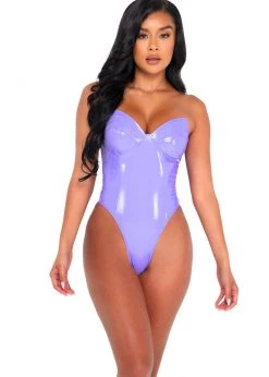Roma Confidential LI363 - Glamonatrix Stretch Vinyl Bodysuit