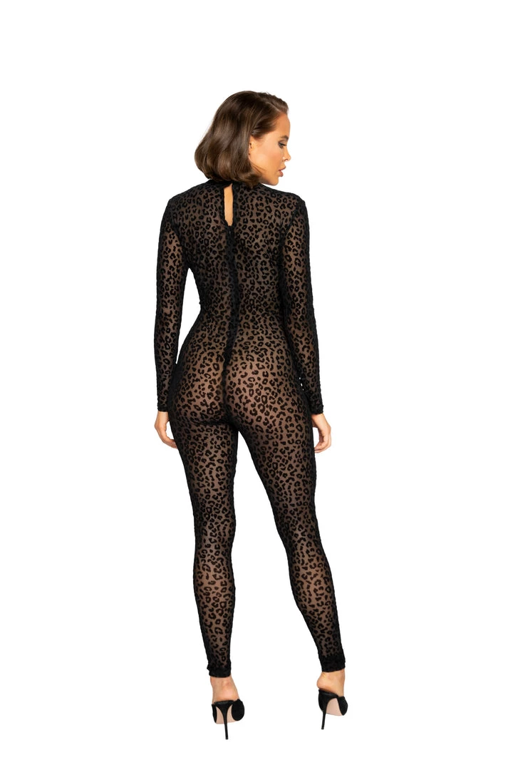 Roma Confidential LI376 - Velvet Leopard Bodysuit 2 Roma Confidential LI376 - Velvet Leopard Bodysuit