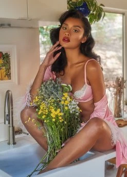 Roma Confidential Lingerie LI394 - 2pc Lace & Satin Underwire Bra Set